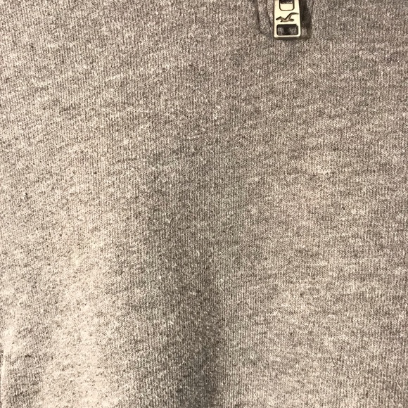 cropped half zip grey hoodie - Picture 5 of 5